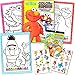 Sesame Street Stickers Toddler Coloring Book Set ~ Color By Number
