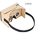 Google Cardboard v2 by IHUAQI 2 Pack with Headstrap Fully Assembled Compatible with Android and iPhone Up to 6inch Including Comfortable Nose Foam and Forehead Pad