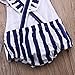 Newborn Baby Girl Striped Bodysuit Romper Jumpsuit Outfits Sunsuit Clothes (0-6 Months, Striped)