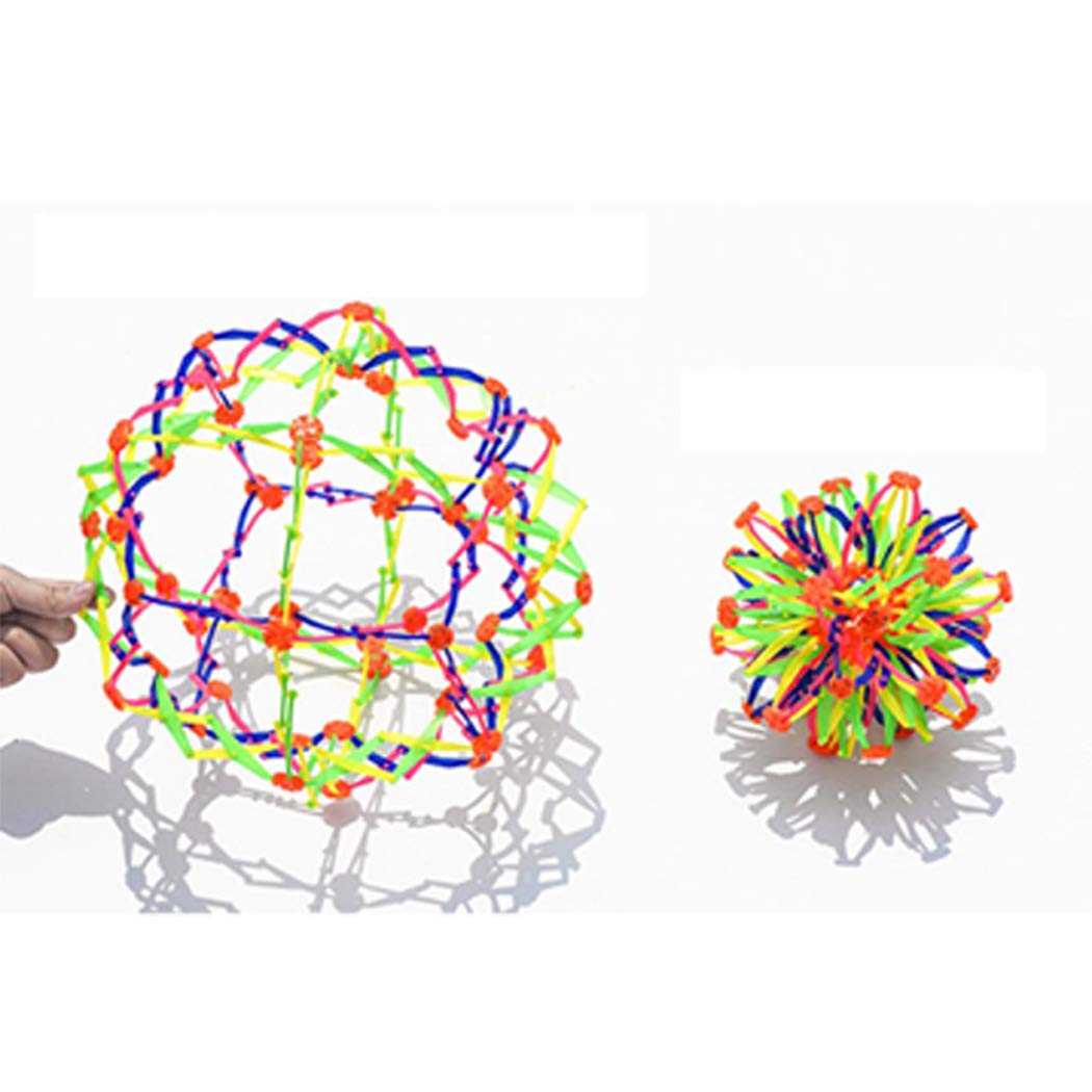 kaimus Kinder Magische Ball Ausfaltbare Ball Spielzeug Mehrfarbige Ball Kinderflexiblen Druck-Ball