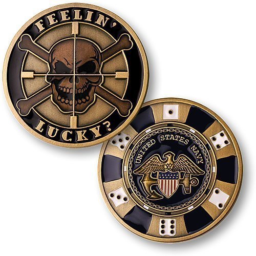 Feelin lucky - navy challenge coin