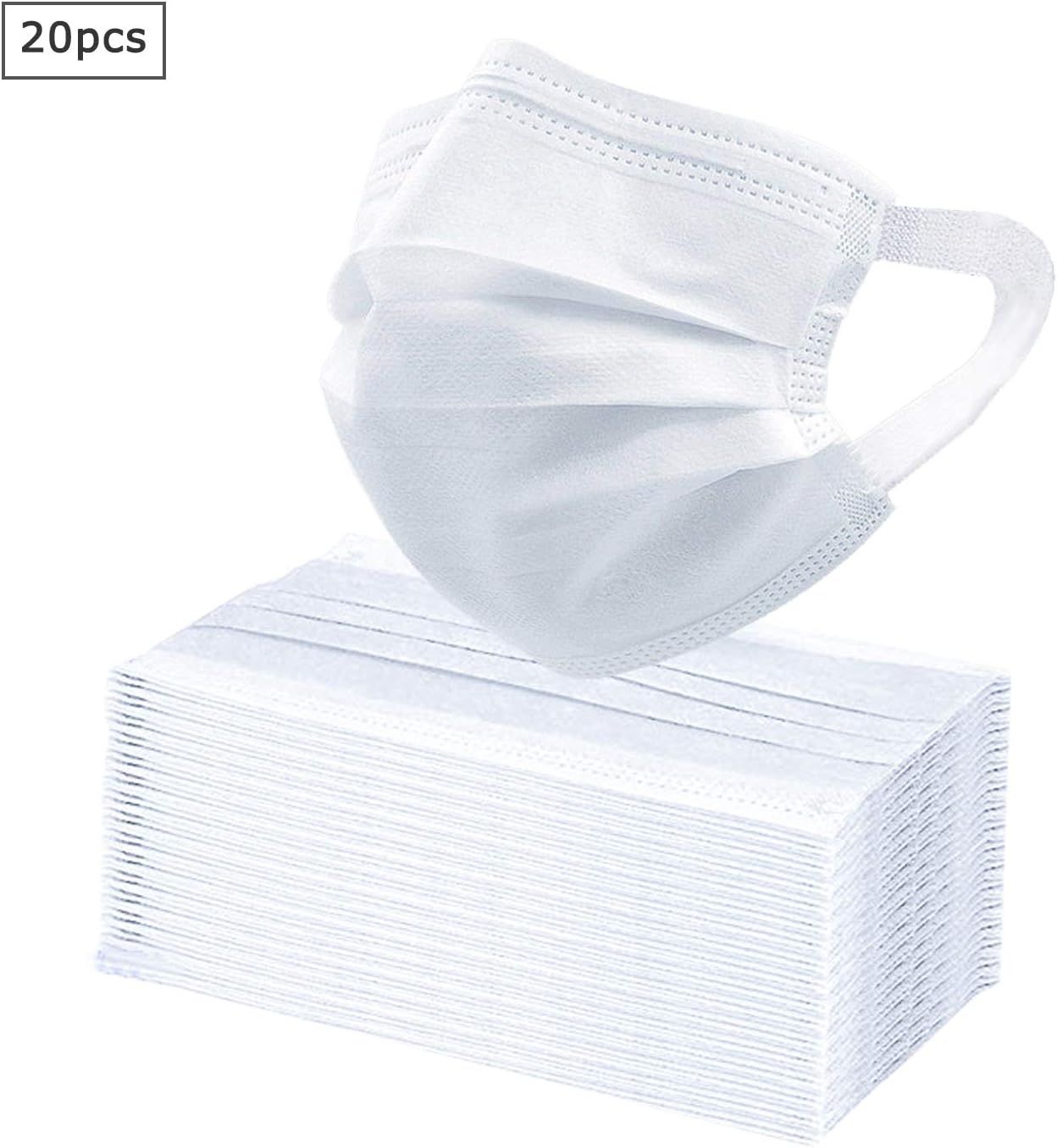 DDY Face Cover (20PCS) (20PCS-White)
