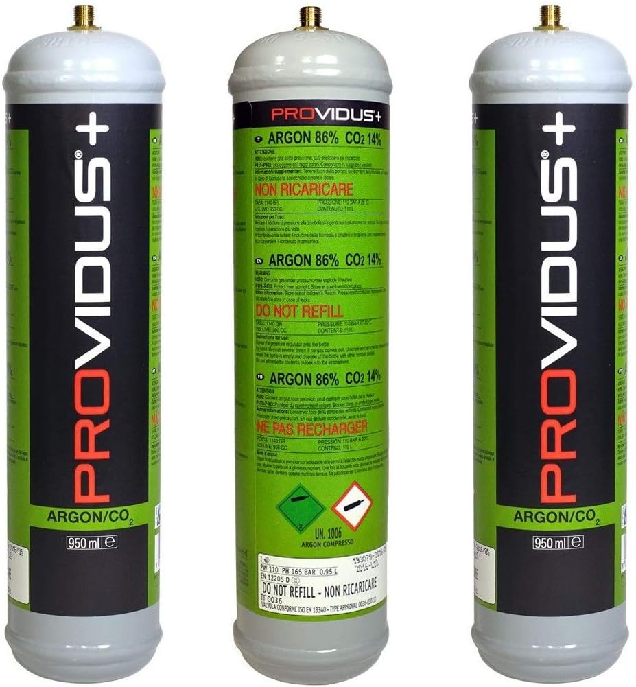 Bouteille Argon CO2 MIG MAG 8 Litres - Gaz Soudage 150Bar Légalisation 10 Ans