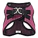 Best Pet Supplies - All Weather Mesh/Plush, Reflective, No Pull Harness for Small, Medium Dogs, Cats - Secure with Hook & Loop Fastener, Buckle, Double D-Rings - Fuchsia 2-Tone, L