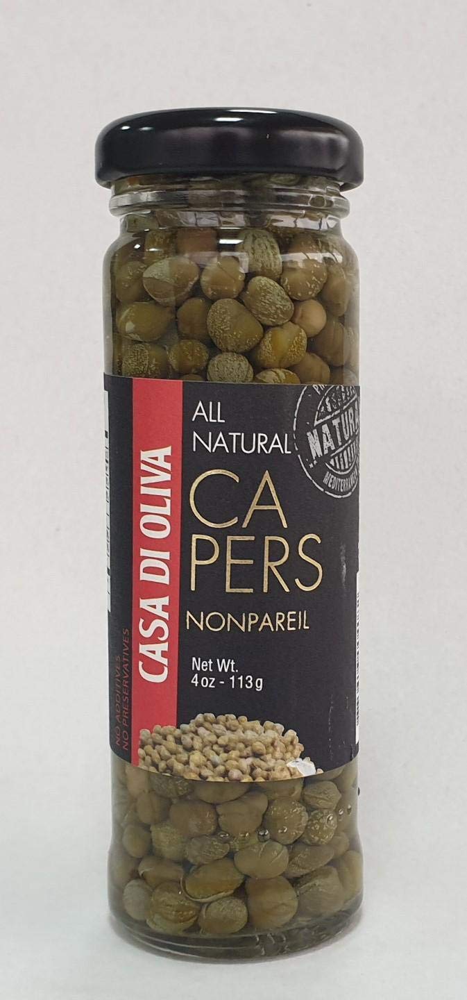 Casa Di Oliva Capers, 4 Ounce (Pack of 12) Grocery