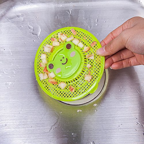 Lovely Animal Sink Strainer Cute Bear Kitchen Bath Hair Catcher Trap Drain Filter Tool Cute Bear 1Pc (green) - Thumbnail 2