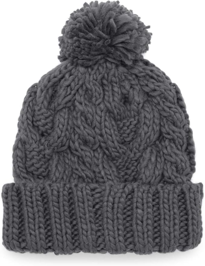 Amazon Fluffyボンボンニット帽 M便 9 8 2 灰 ハット 通販