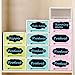 Homder Jars Labels- 120 Chalkboard Stickers- Canisters Labels+ 1 Erasable White Chalk Markers