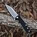 TANGRAM Folding Pocket Knife ACUTO440 Wharncliffe Sharp Blade Liner Lock Black G10 Handle Flipper Knife,Dirk Pinkerton Orion TG3007A1