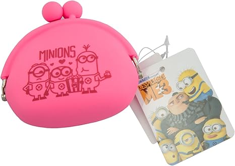 Amazon Universal ミニオン ボブ ケビン スチュアート がま口 シリコンパース 小銭入れ ピンク Scgc 15 ヒラ商 生活雑貨 通販