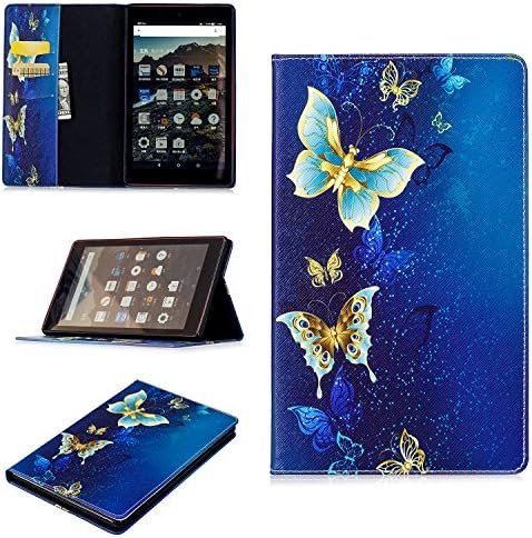 Amazon Fire HD 8 Case,Jessica Lightweight Premium PU Leather Folio[Stand Feature] Magnetic Closure with Card Slots and Money Slot Case Cover for Amazon Fire HD 8 Tablet(2017 Release,7th Generation)