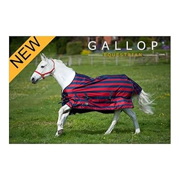 Gallop Tapis Léger Pluie Poneycheval à Rayures Bleu