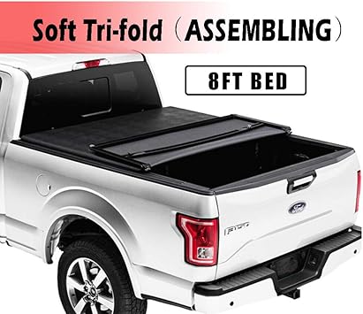 Amazon Com Fit 2014 2020 Toyota Tundra 8ft 96 Bed Cover Soft Tri Fold Truck Bed Tonneau Cover Easy Assembled Truck Bed Cover For 2014 2020 Toyota Tundra 8ft 96 Bed Tear Resistance And Water Resistance Automotive