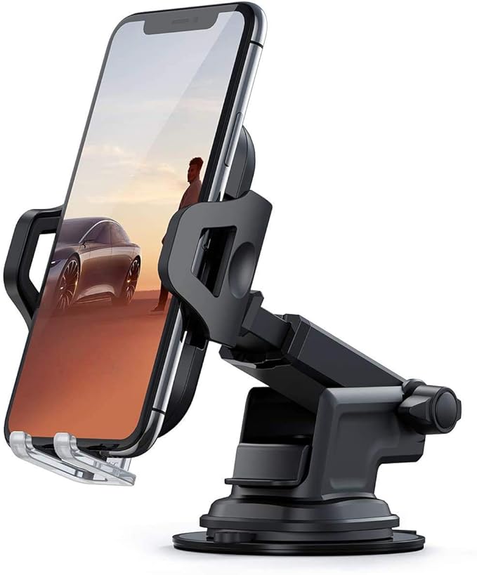 Haau Car Mount Adjustable Car Phone Holder Rotation Long Arm Mobile