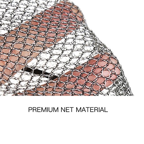 RUNACC Folded Fishing Net Trap, Portable Zipper Bait for Shrimp Carp Crayfish Crab Baits Cast Mesh Trap, 23.6 x11.8 inches (13" x 7.1")