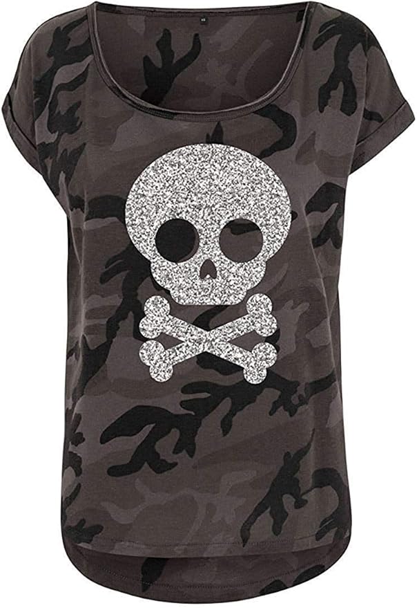 T-shirt à motif tête de mort pour homme, t-shirt décontracté