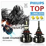 HIKARI Ultra LED Headlight Bulbs Conversion Kit -9012,Philips Lumileds 12000lm 6K Cool White,2 Yr Warranty