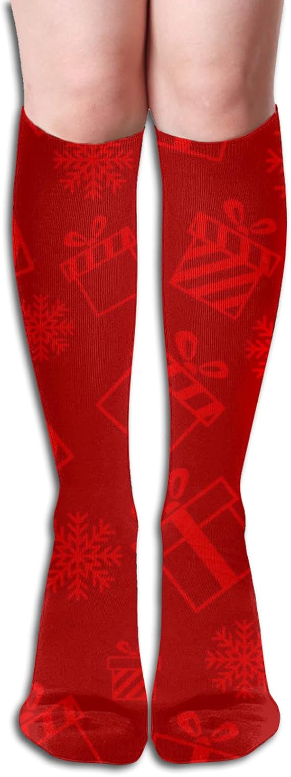 Amazon Co Jp クリスマスギフトボックス快適な大人のニーハイソックスジムアウトドアソックス 服 ファッション小物