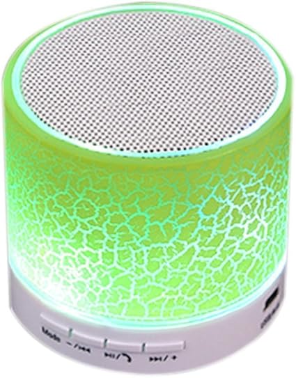 wireless mini led bluetooth speakers wireless music audio tf usb fm stereo subwoofer with mic
