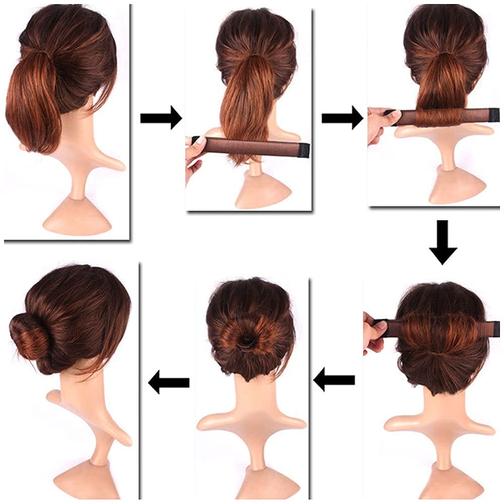 3 PACK Hair Bun Maker Hair Band Accessory Hair Bun Shaper Perfect Hair Bun Making Tool For Girls Women: Beauty