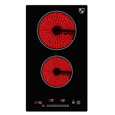 K&H 2-Burner 12" Electric Ceramic Cooktop