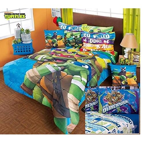 Limited Edition Ninja Turtles Kids Boys Comforter Set And Sheet