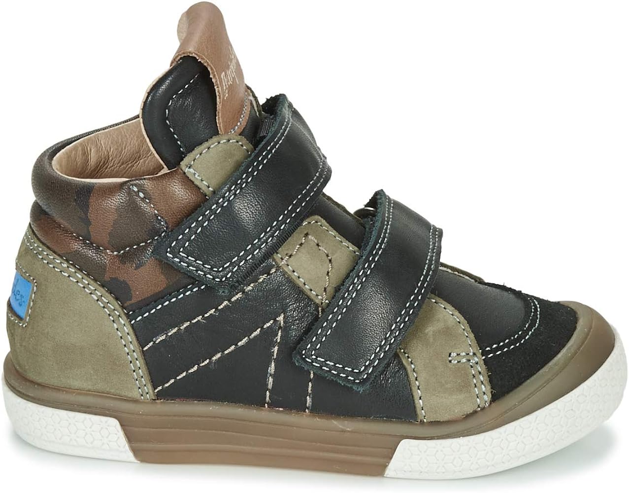 boys black high top trainers