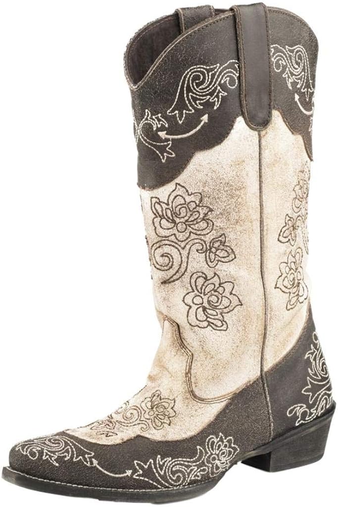 ladies cream boots