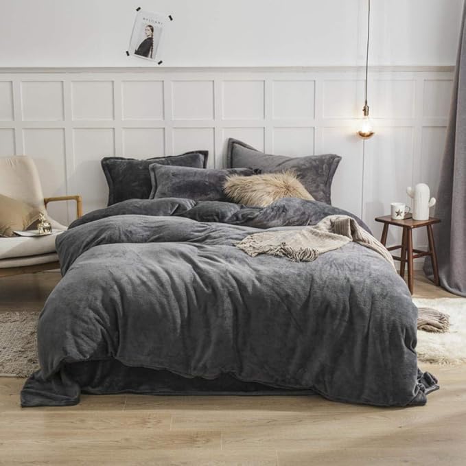 L.TSN double duvet covers set,Thick warm doublesided flannel sheet