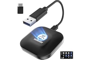 DONNAN Android Auto Wireless Adapter for Android Phone to Android Auto, Android Auto Wireless Dongle, 2024 Online Update Plug & Play Converts Wired to Wireless, 5.8GHz WiFi Auto-Connect Fast