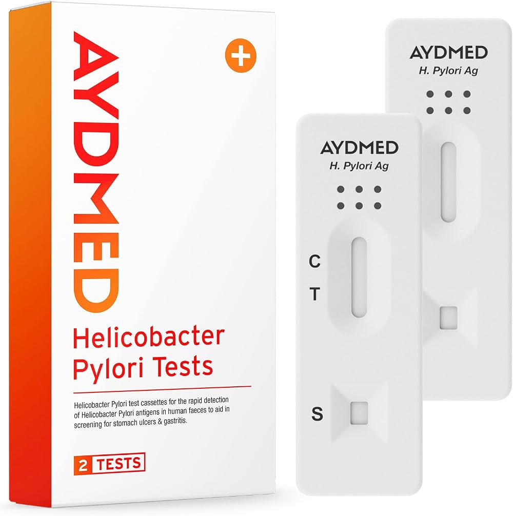AYDMED 2 x Helicobacter Pylori Tests | Home Self-Test Stool Kit | 10 Minute