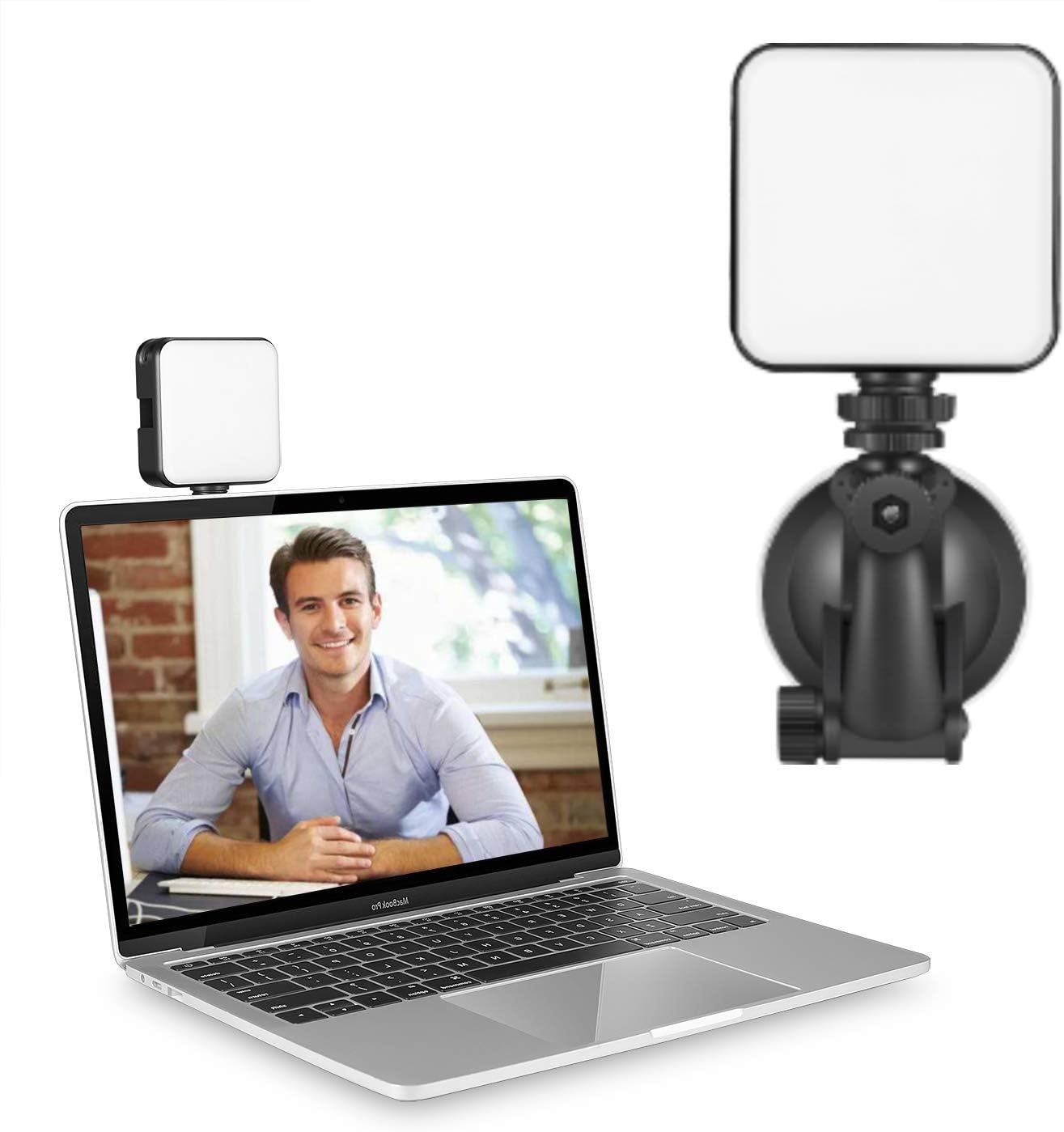 Video Conference Lighting Kit, Ring Light Clip On Laptop Onitor With 5 Diable Color & 5...