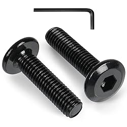 VGBUY M6-1 x 25 mm 55pcs Flat Head Hex Socket Cap
