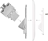 kwmobile CAT6A Shielded Keystone Jack RJ45 Ethernet Module Kit 2 Port Wall Plate view 4