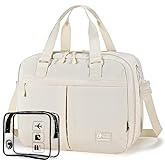 COSCOOA 18x14x8 inches Ttravel Duffel Bag for Spirit Frontier Airlines Personal Item Bag, 32L Travel Duffel Bag Large Overnight Weekender Bags for Gym, Business Trips, Sports and Hospital,Beige