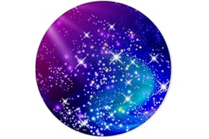 Round Mouse Pad Small Mouse Mat Gaming Circle Mouse Pad Anti-Slip Rubber Base with Stitched Edge Protable 7.9 * 7.9inch for O