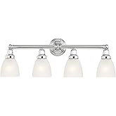 Livex Lighting 1024-05 Classic 4-Light Bath Light, Chrome