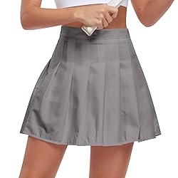 Tivifox Girls Womens Pleated Skirt with Shorts