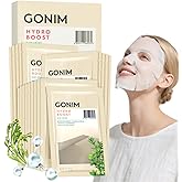 GONIM Face Mask Korean Skin Care with Hyaluronic Acid Serum, Vitamin C, Collagen Activation-Hydrating Face Masks Skincare, Anti Aging & Moisturizing Sheet Mask for All Skin Korean Face Mask 30mlx20pcs