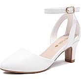 Motasha Girls Dress Shoes Girls High Heel Sparkly Flower Girl Shoes Closed Toe Ankle Strap Princess Girl Pump for Little Big Kids Formal Wedding Party Birthday