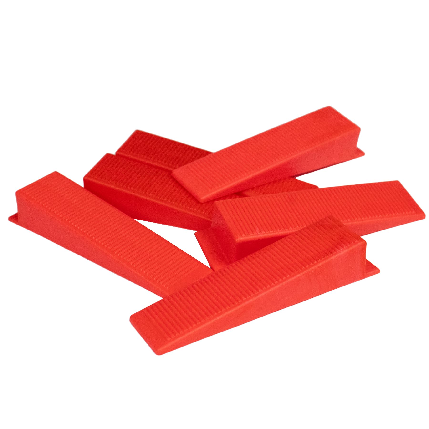 TekTools Plastic Tile Levelling Wedges - Reusable Tile Leveler Wedges for Floor Tiles and Wall Tiles, Tile Laying Aid Wedges, Ceramic Tile and Stone Installation - Set of 100