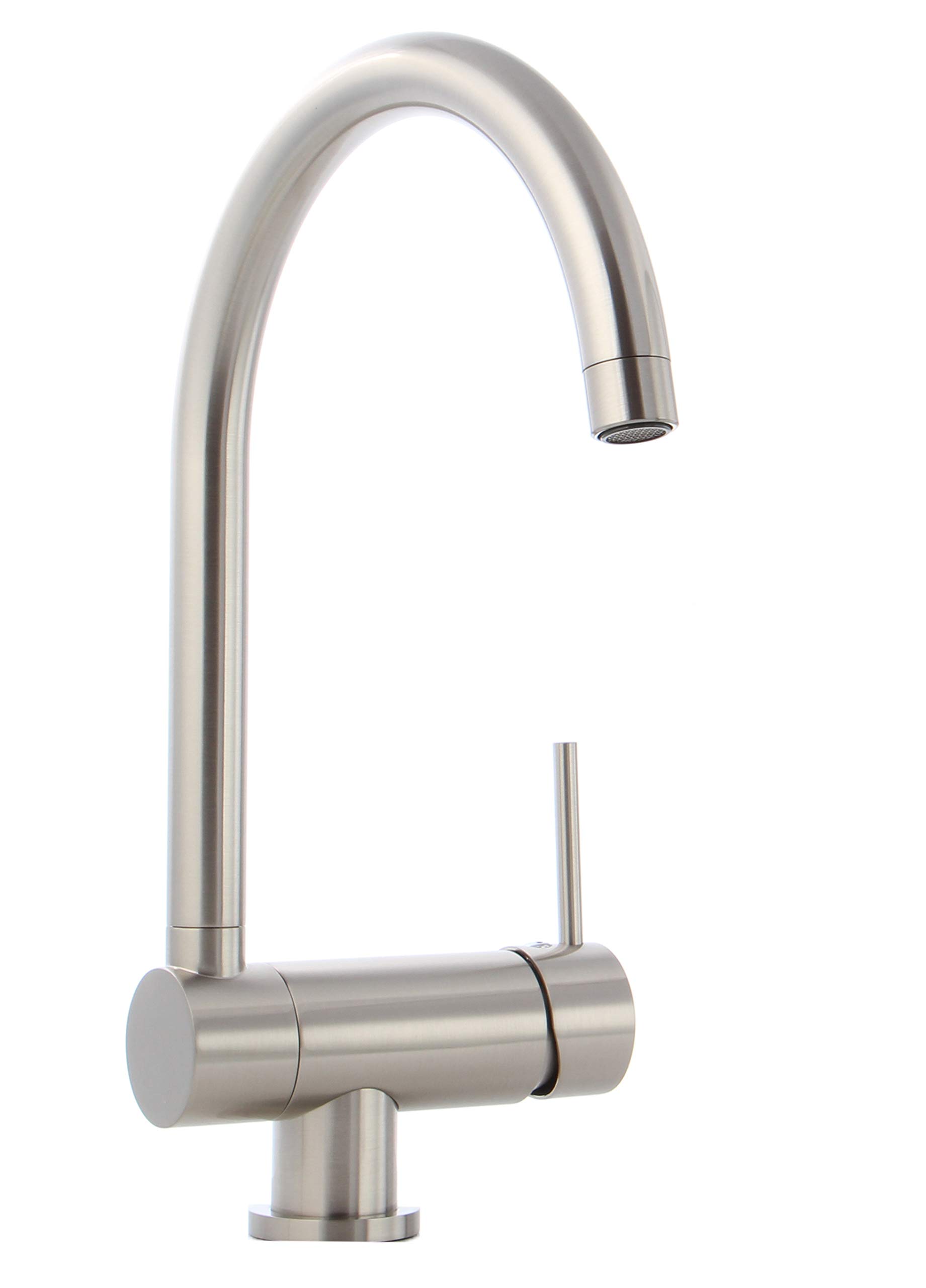 Grünblatt - Single Lever Basin Mixer Tap Under Window Stainless Steel Finish