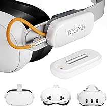 Amazon.com: TOOMU Dual Battery Pack Set for Meta Quest 2 / Quest 3 