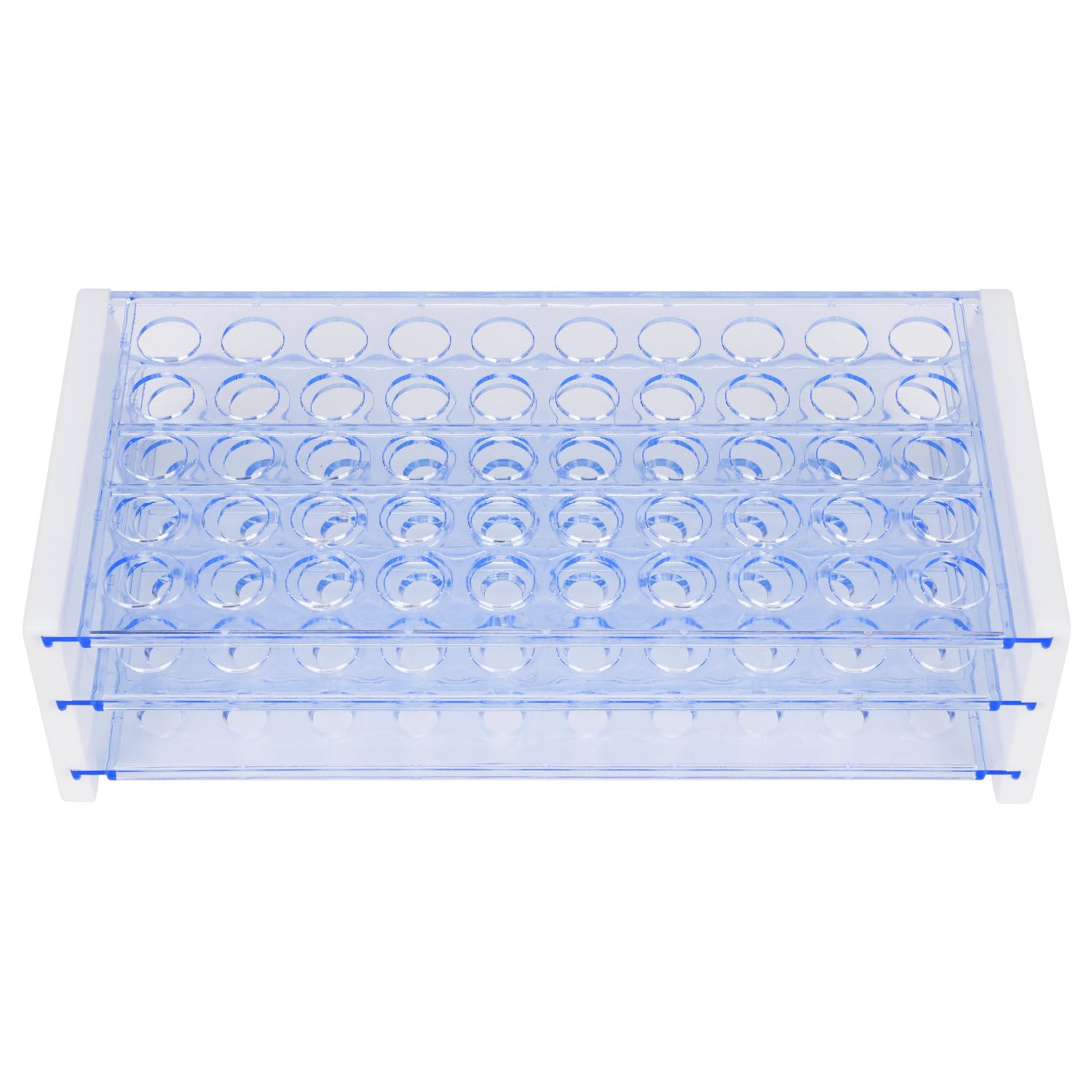 Labasics Test Tube Rack, 3-Tier Detachable Blue