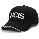 LishufenST NCIS Special Agents Cap Naval Criminal Investigative Service Embroidered Adjustable Cotton Baseball Cap Hat (Black)