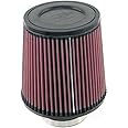 K&N High-Flow Original Lifetime Universal Clamp-On Air Filter: High Performance, Premium, Washable: Flange Diameter: 3 In, Filter Height: 6 In, Flange Length: 1.75 In, Shape: Round Tapered, RE-0930