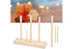 LADIESHOW Bow Maker, Bow Making Tool for Ribbon Wooden Wreath Bow Making Tool Adjustable with Board Sticks for Making Bows DIY Crafts Party Decorations Holiday Wreaths
