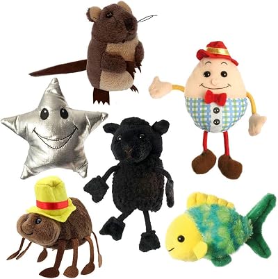 The Puppet Company Nursery Rhyme Finger Puppets Set of 6