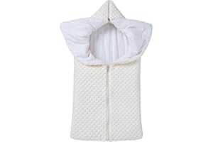 LLmoway Baby Swaddle Sleep Sack Infant Knit Receiving Blanket Newborn Winter Warm Essentials 0-12Months Beige