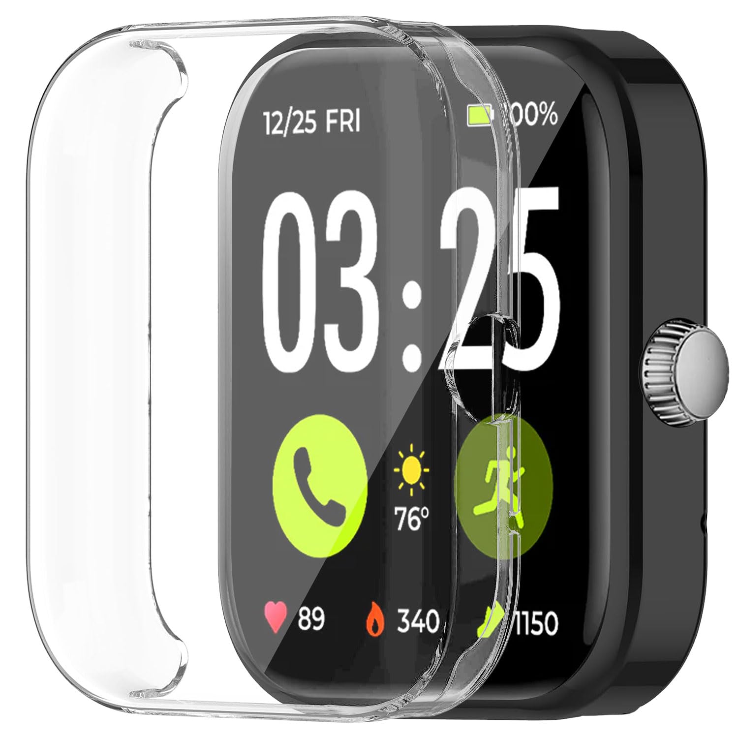 Photo 1 of [2 Pack] Screen Protector Compatible with Spade & Co Health Smartwatch 4 Case, Soft TPU Plated Case All-Around Protective Screen Full Cover Bumper Compatible for Spade & Co Health Smartwatch 4